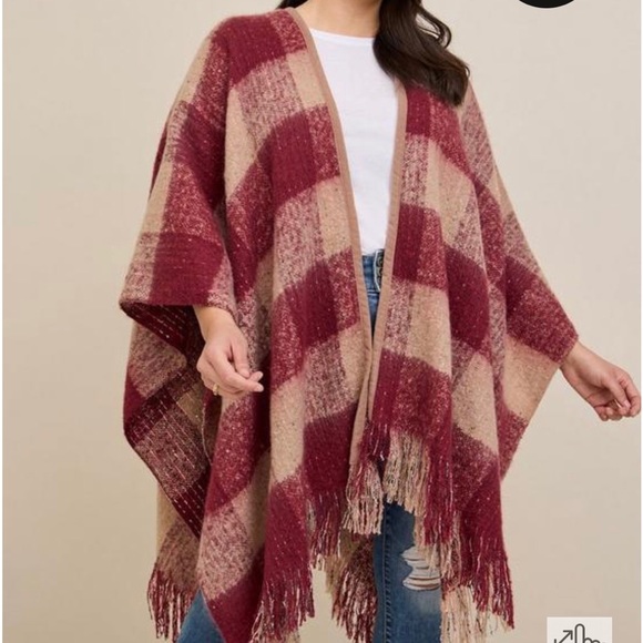 torrid | Tops | Torrid Reversible Ruana Nwt | Poshmark